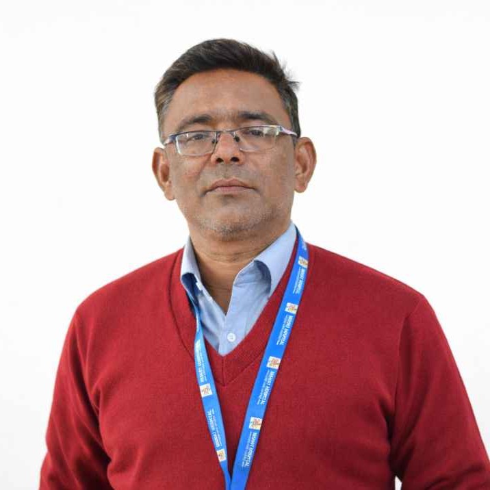 Indian male in red sweater