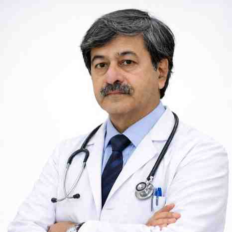 Indian doctor in white apron