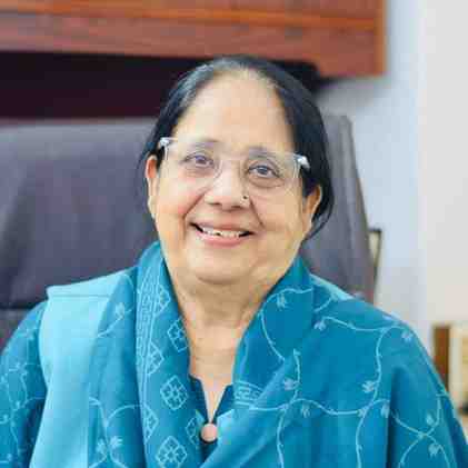 An Indian female in Blue dress